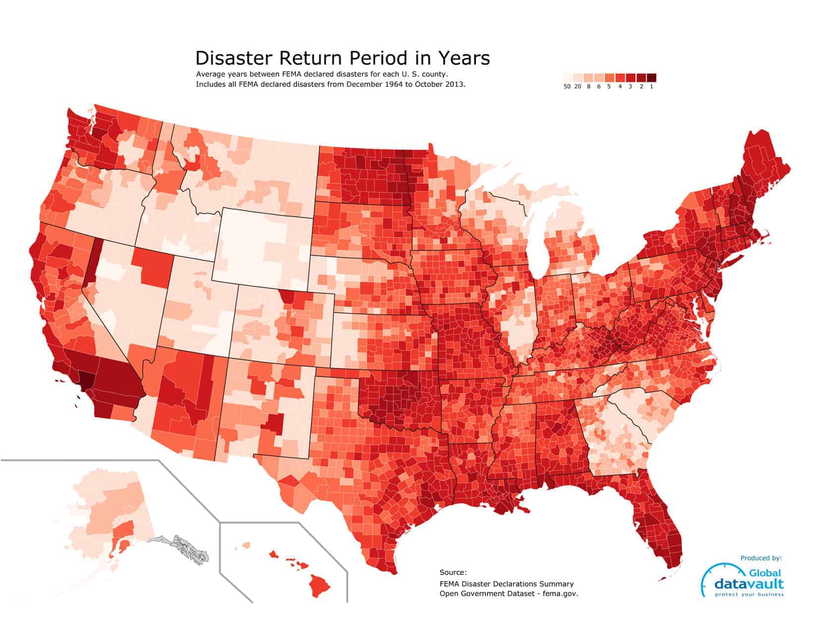 FEMA Disaster Map Global Data Vault