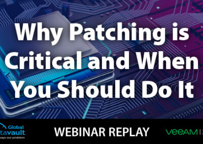 Cybersecurity Webinar: Why Patching is Critical