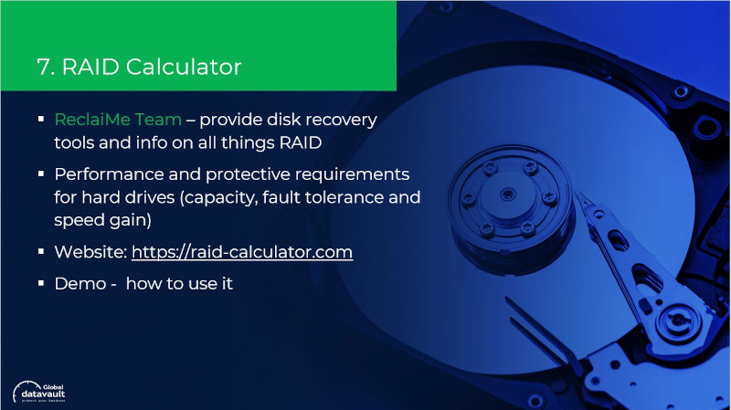 free backup tools - RAID calculator