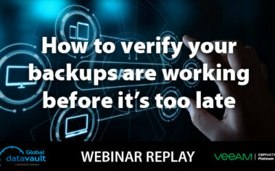 Webinar: How to verify backups are working?