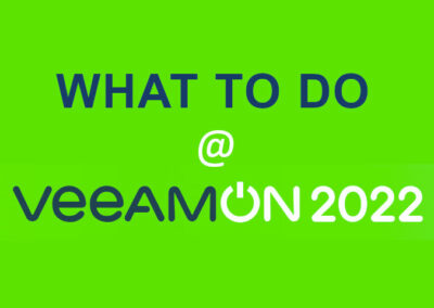 VeeamON – What to Do?!?!